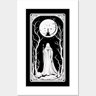 Hermit Tarot Card Astrology Occult Mystical Posters and Art